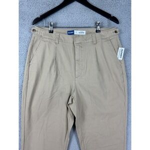 Old Navy Pants Womens 14 Tall Khaki High-Rise Boyfriend Adjustable Waist Chino
